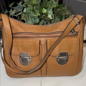 Tan Leather Shoulder Bag